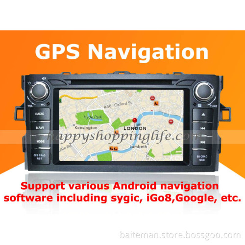 Android Car DVD Player GPS Navigation Wifi 3G for Toyota Corolla 2012 Bluetooth Touch Screen